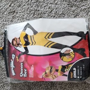 Small 4-6 queen bee costume,  jumpsuit only